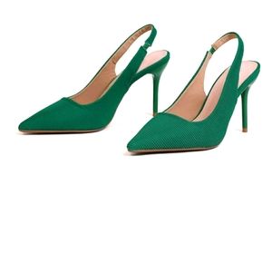 Shein, 61/2, green pumps
